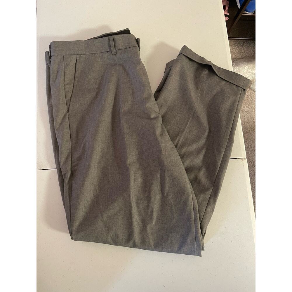 Bagazio Dress Pants Slacks 42/34 Gray Italian